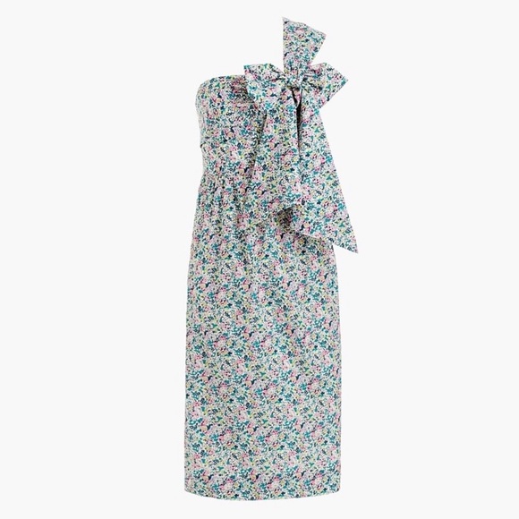 J Crew One-shoulder tie dress in Liberty floral - Picture 3 of 10